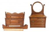 BED STEAD AND BUREAU, EASTLAKE