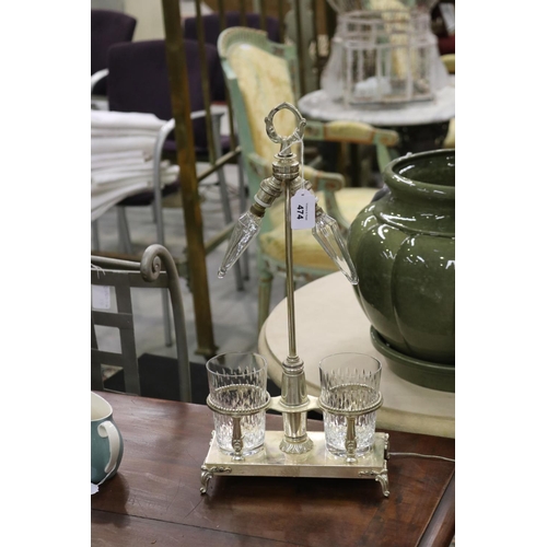 Bedside lamp with pair of