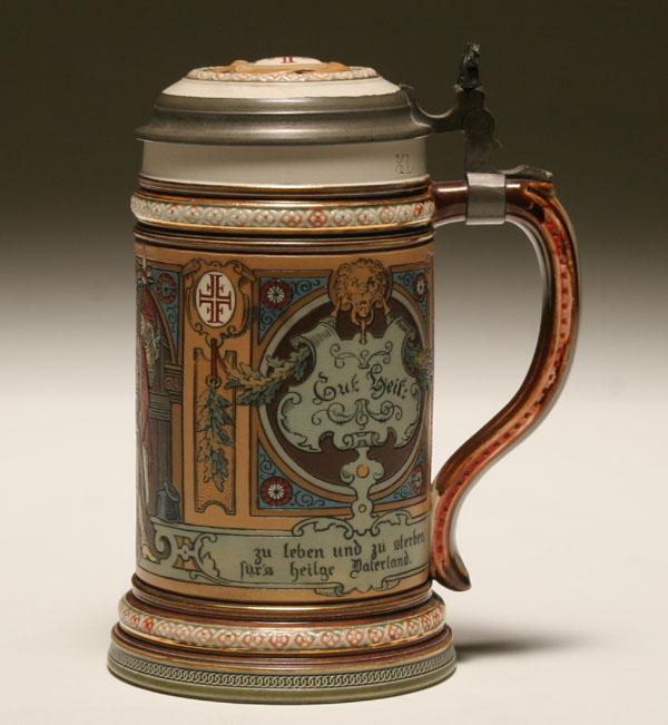 Beer stein; Mettlach German