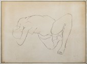 BEHL SIGNED NUDE FIGURE GRAPHI