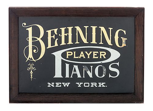 BEHNING PLAYER PIANOS NEW YORK