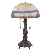 BEHRER REVERSE PAINTED GLASS L