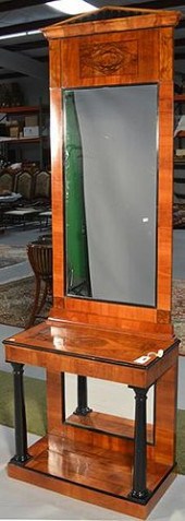 BEIDERMEIER CONSOLE AND MIRROR