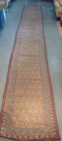 Beige and Blue Runner with Triple