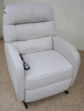 BEIGE UPHOLSTERED ELECTRIC LIF