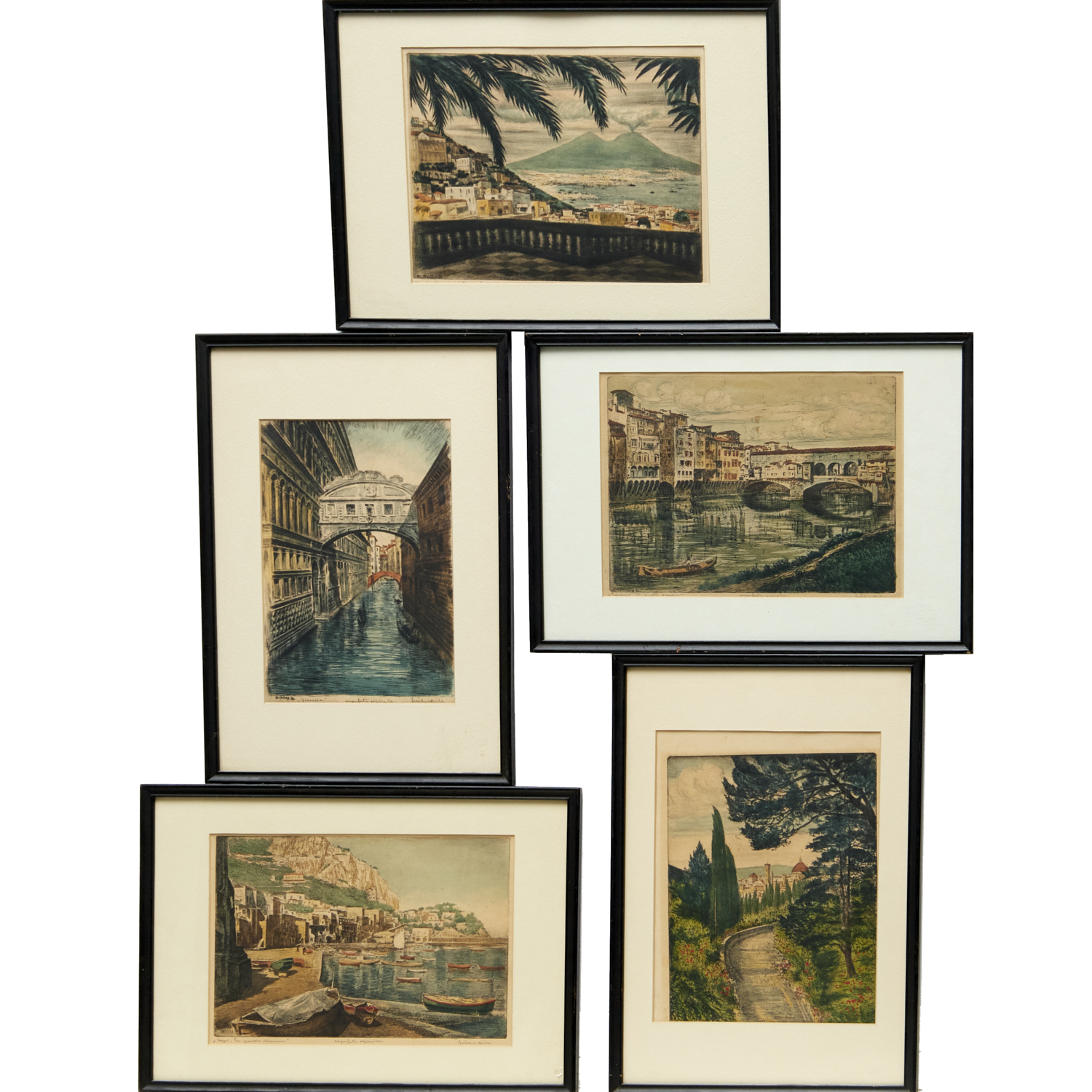 BELA SZIKLAY, (5) HAND-COLORED