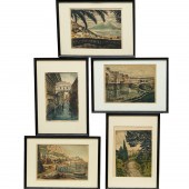 BELA SZIKLAY, (5) HAND-COLORED