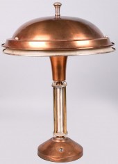BELGIAN ART DECO BRASS AND ALU