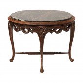 BELGIAN ART NOUVEAU MARBLE TOP