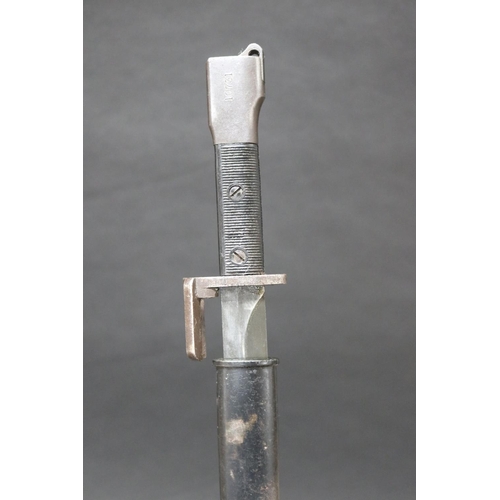 Belgian bayonet and scabbard for