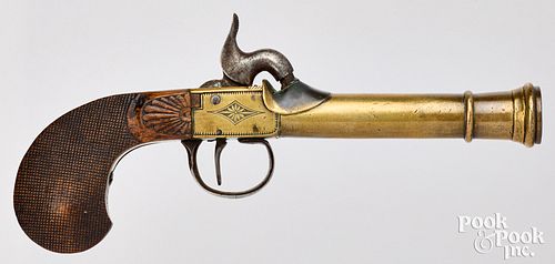 BELGIAN BRASS CANNON BARREL