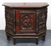 BELGIAN GOTHIC REVIVAL OAK CAR