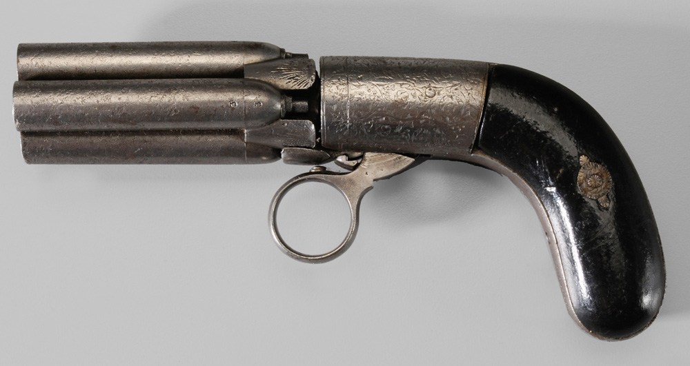 Belgian Pepper Box Pistol .38 cal.,