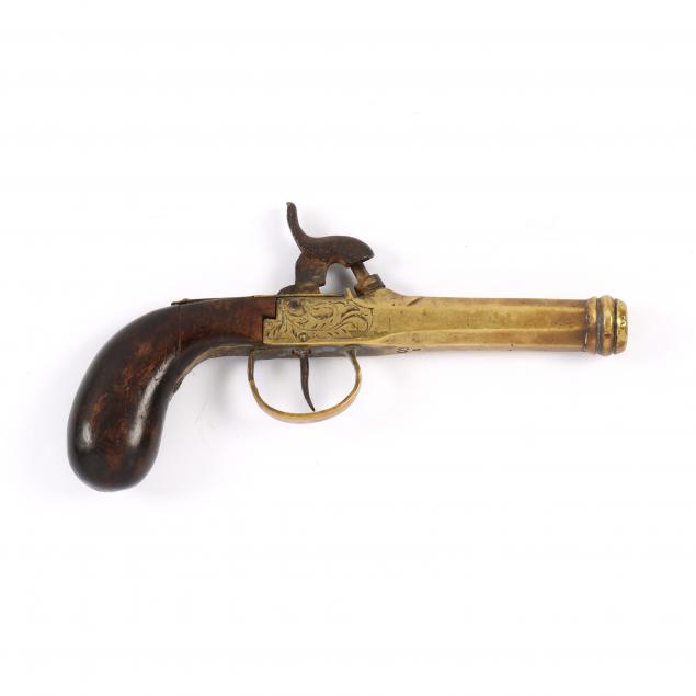 BELGIAN PERCUSSION BOOT PISTOL WITH
