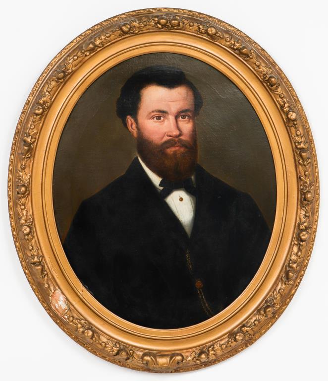 BELGIAN "PORTRAIT OF A MAN" OIL