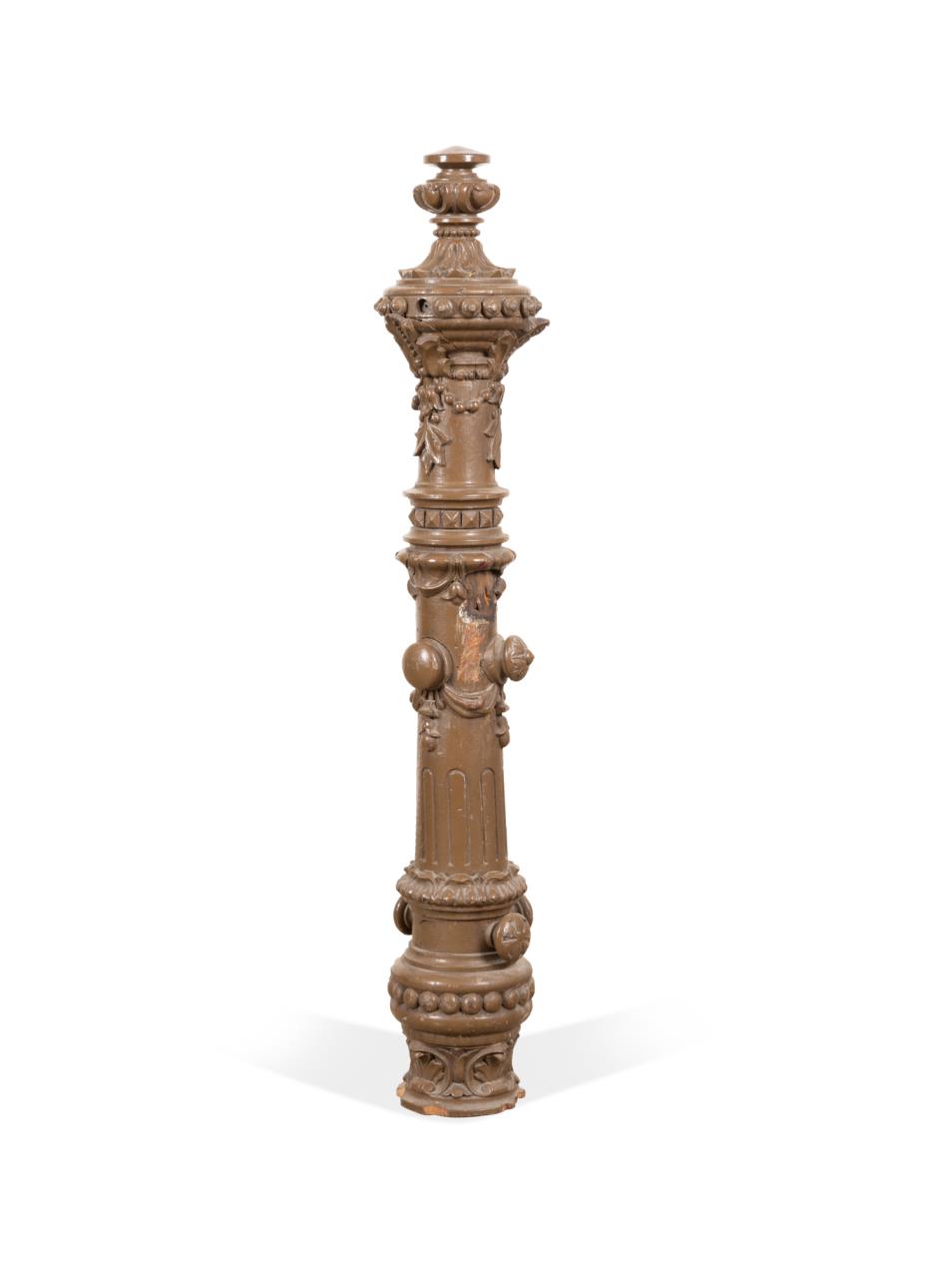 BELGIAN ROCOCO REVIVAL OAK NEWEL