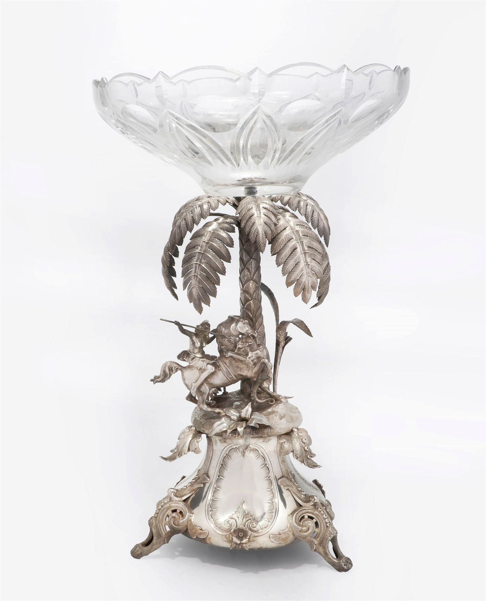 BELGIAN SILVER AND CLEAR GLASS