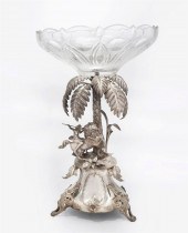 BELGIAN SILVER AND CLEAR GLASS