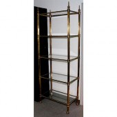 BELGIUM BRASS ETAGERE BOOKCASE