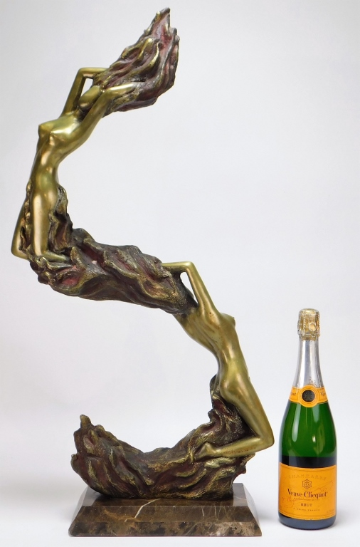 BELKISS DINIZ NUDE BRONZE SCULPTURE