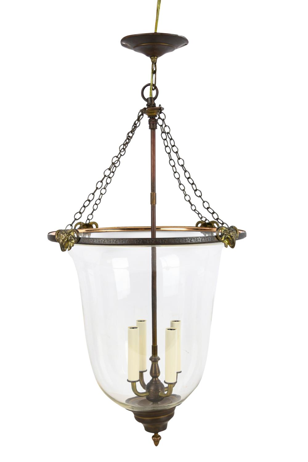 BELL JAR LANTERNwith four light