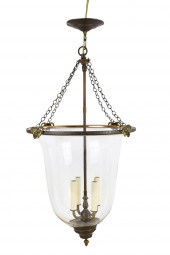 BELL JAR LANTERNwith four ligh