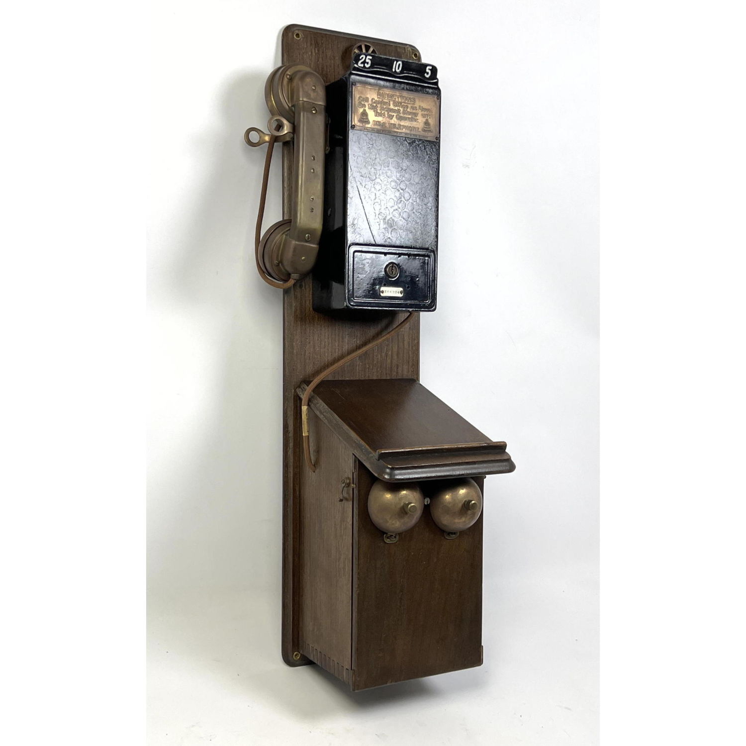 BELL TELEPHONE Wood and Brass