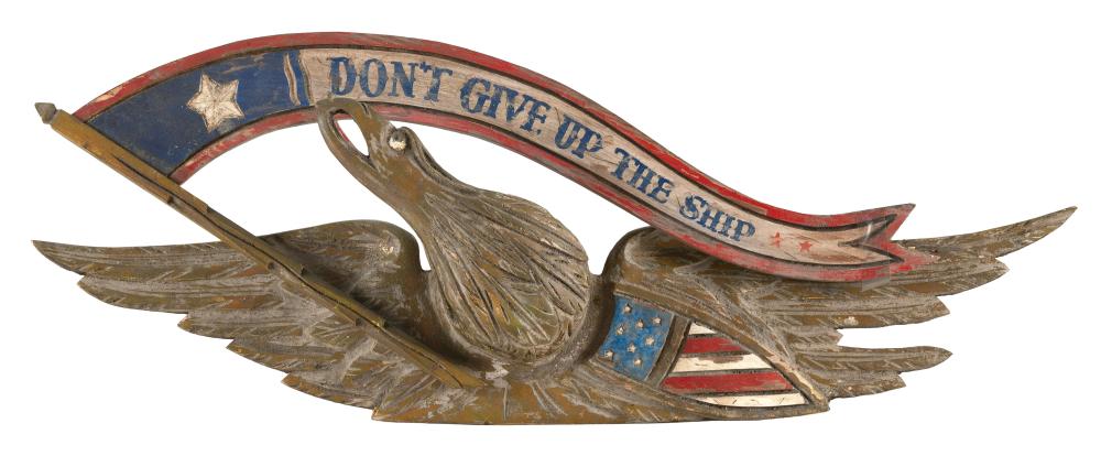 BELLAMY-STYLE CARVED EAGLE PLAQUE