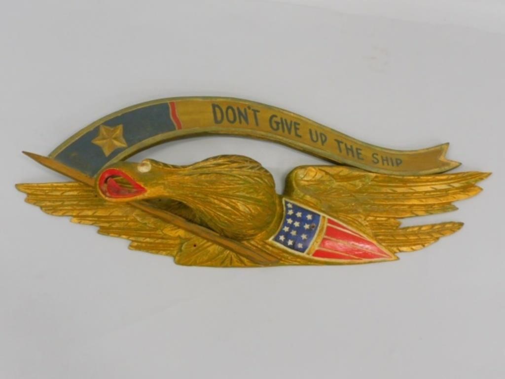 BELLAMY STYLE EAGLE, HAND CARVED