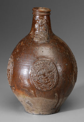 Bellarmine Jug, Stag and Birds