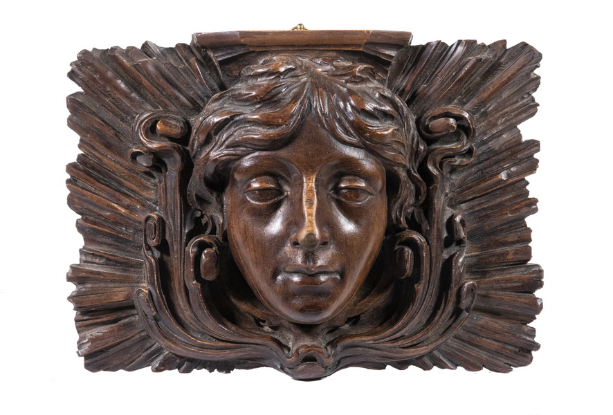 BELLE EPOCH CARVED PORTRAIT PANEL