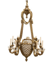 BELLE EPOQUE GILT BRONZE BASKE