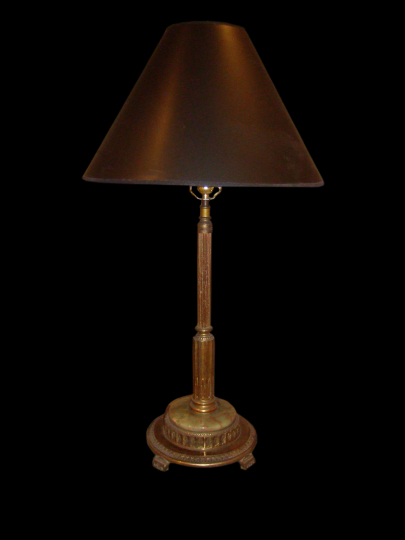 Belle Epoque Gilt-Metal and Onyx