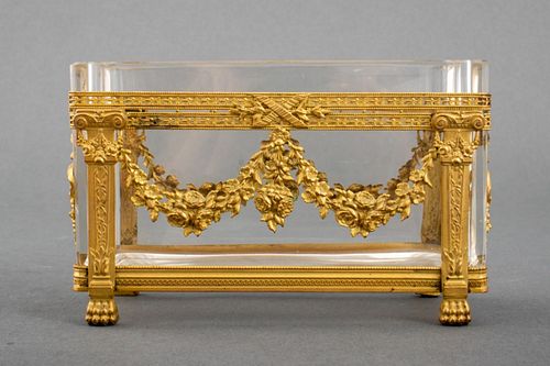 BELLE EPOQUE ORMOLU MOUNTED CRYSTAL