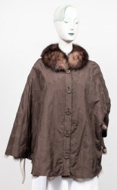BELLE FARE FOX FUR LINED PONCH