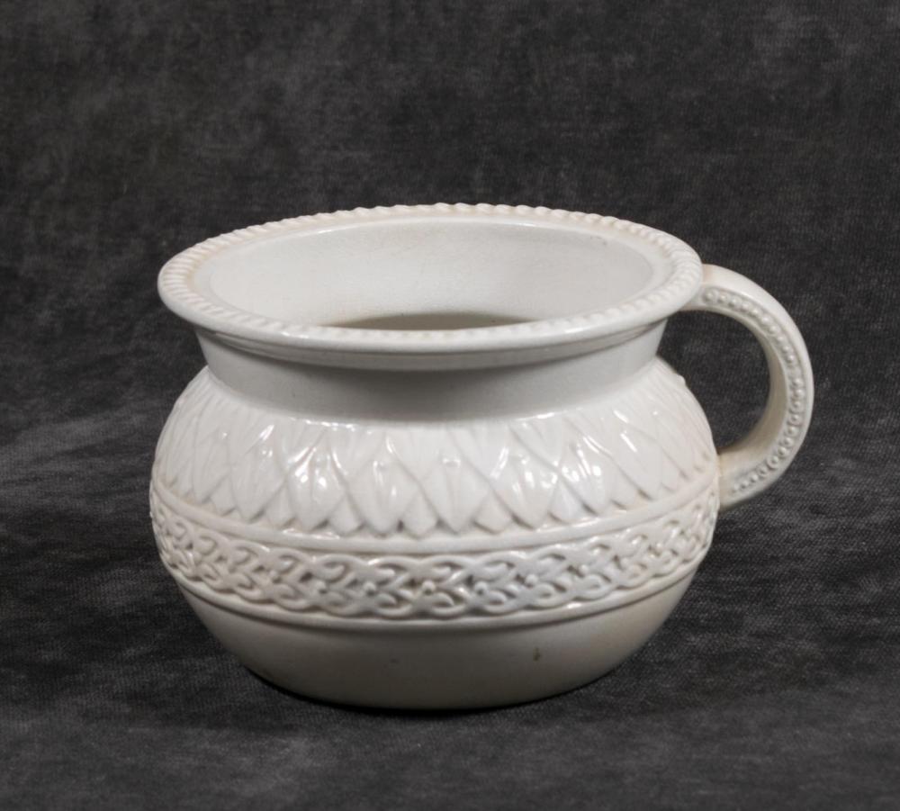 BELLEEK EARTHENWARE CHAMBER POT,