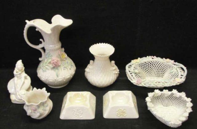 BELLEEK. Lot of Porcelain. Includes