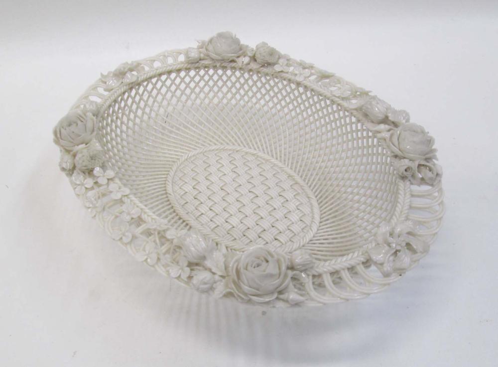 BELLEEK PARIAN PORCELAIN "OVAL