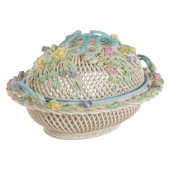BELLEEK PORCELAIN BASKETWEAVE