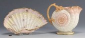 BELLEEK PORCELAIN PITCHER & FL