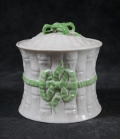 BELLEEK PORCELAIN RIBBON JAM P