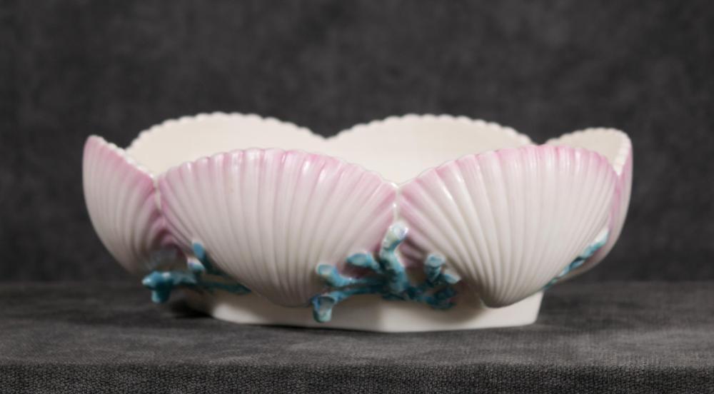 BELLEEK PORCELAIN SHELL PLATEAU,