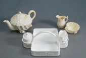 BELLEEK PORCELAIN THREE-PIECE