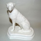 BELLEEK PORCELAIN WOLFHOUND DO