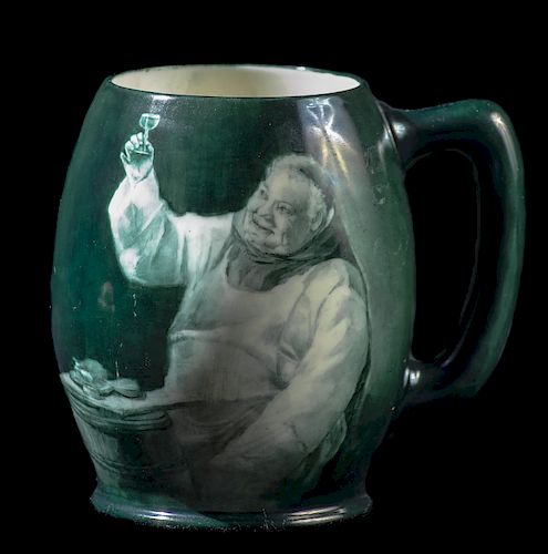 BELLEEK PORTRAIT MUGGreen Tone