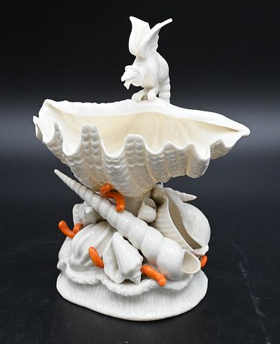 BELLEEK WINGED GRIFFIN, ON SHELL