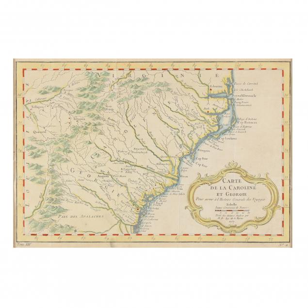 BELLIN, JACQUE. CARTE DE LA
