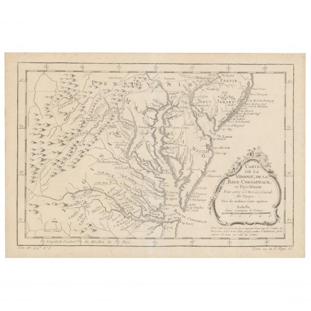 BELLIN, JACQUES. CARTE DE LA