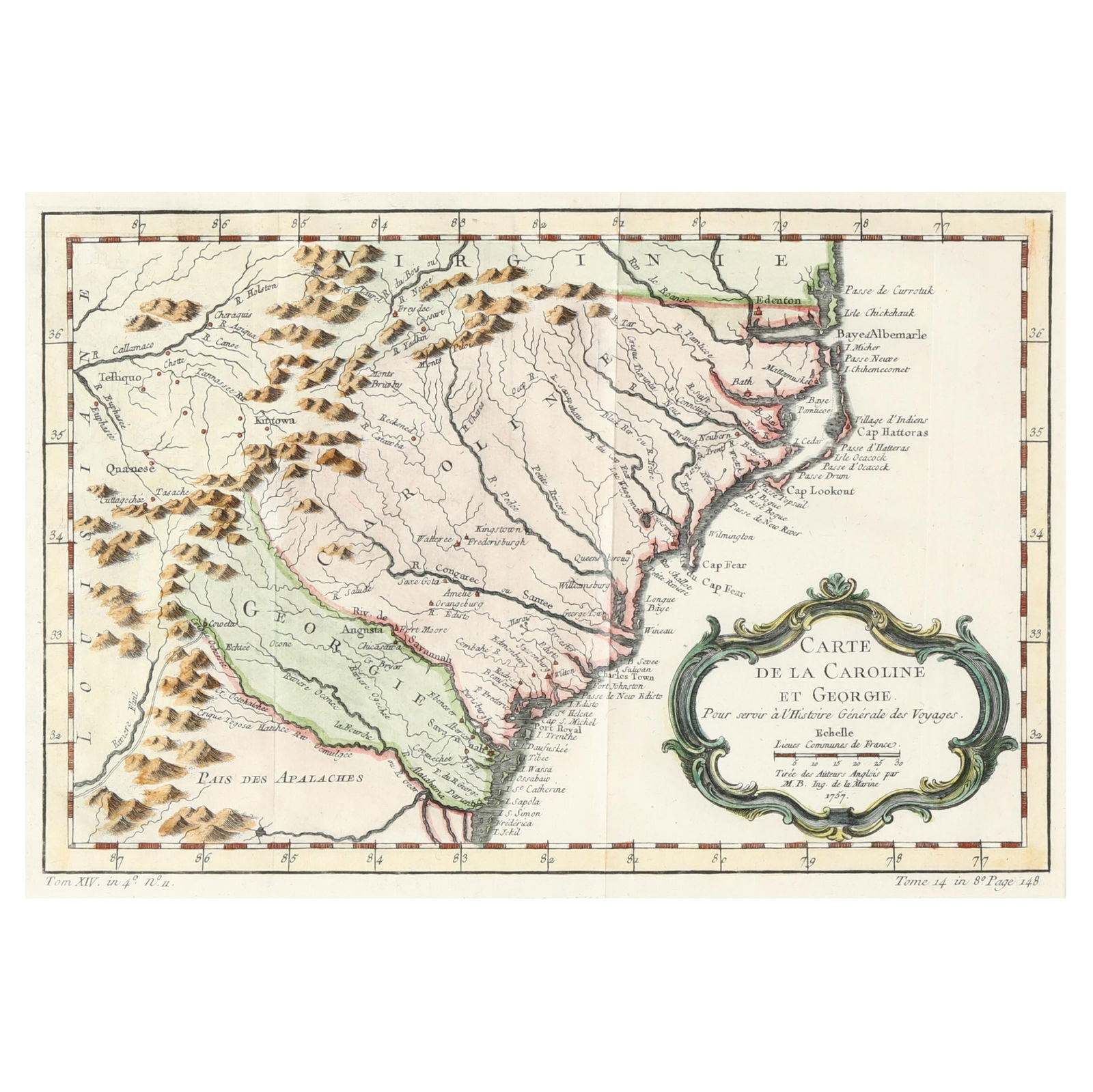 BELLIN, JACQUES-NICOLAS.  CARTE