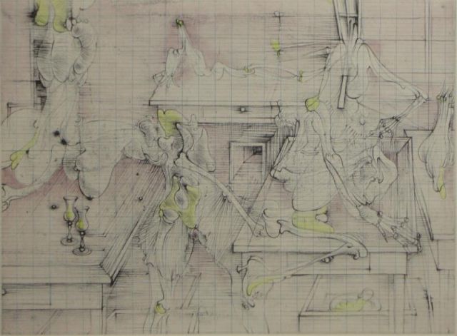 BELLMER Hans. Colored Etching
